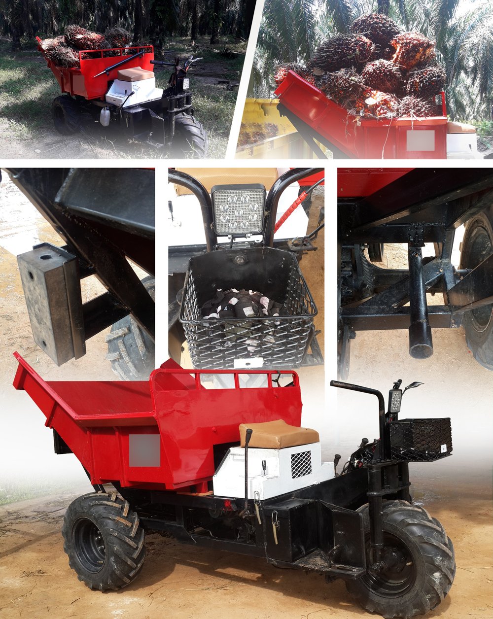 3-Wheel Mini Tractor for oil palm estates